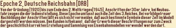Epoche 2, Deutsche Reichsbahn (DRB)